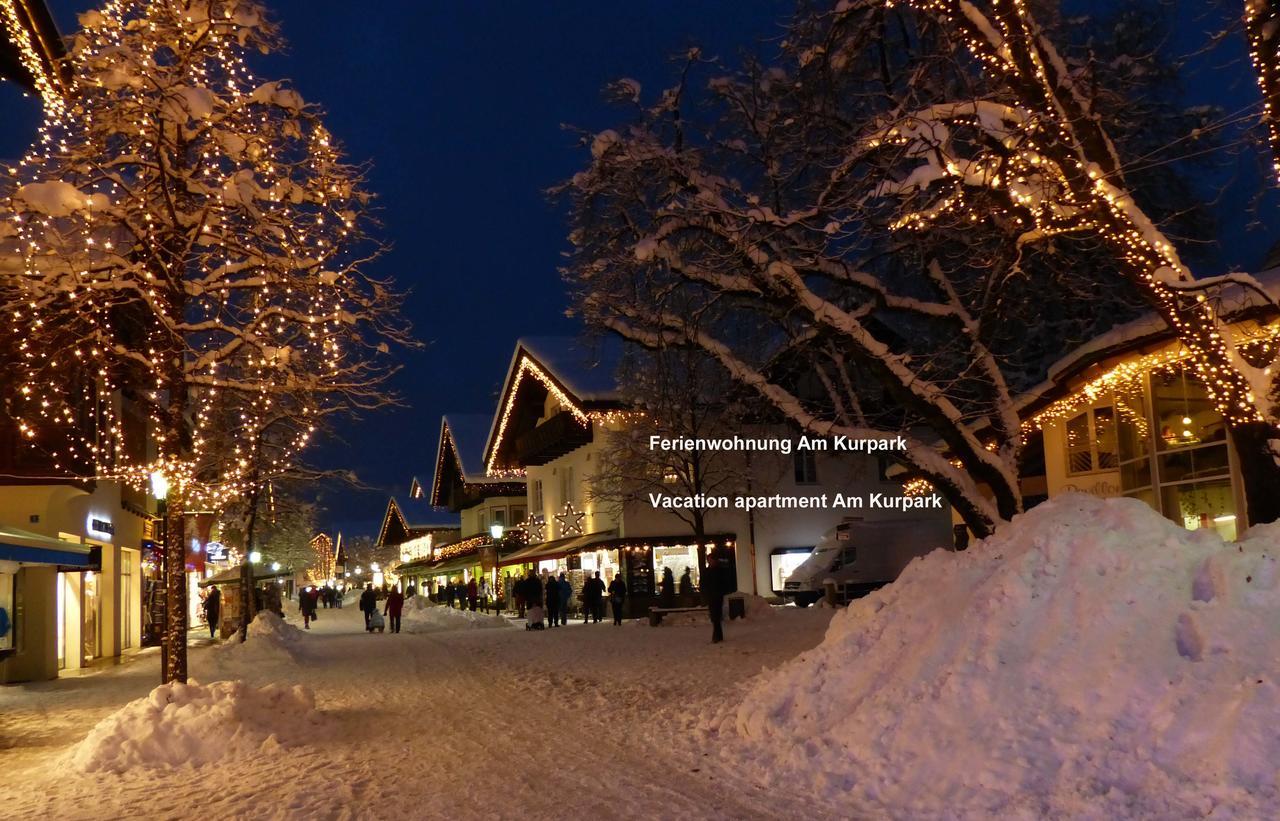 Ferienwohnung Am Kurpark - Wohnung 1,60Qm- Garmisch-Partenkirchen Exterior foto